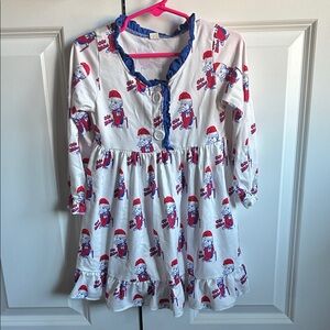 Kids Ole Miss Santa Nightgown